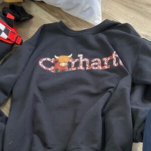 Carhartt Black Sweatshirt with Animal Graphic